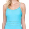 Gottex Finesse Round Neck Tank One Piece Swimsuit -Tial Muse Shop front19FI134310 F