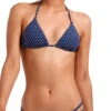 Vitamin A Gia Reversible Triangle Bikini Top In Rumba Dots -Tial Muse Shop front47TR RDB 900B RDB 3352 T1