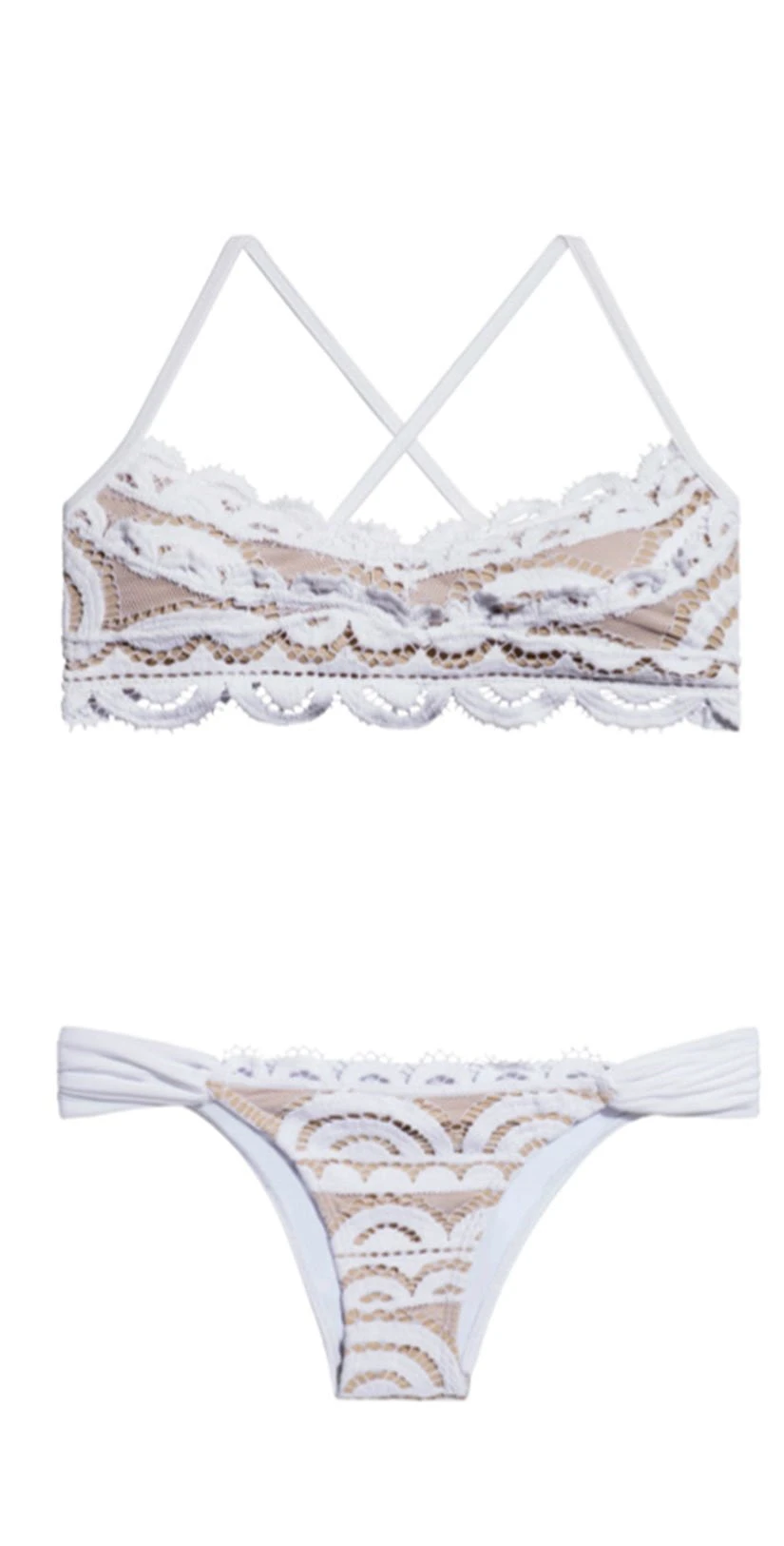 PQ Swim Water Lily Lace Full Bottom In White 6 PQ Swim Water Lily Lace Full Bottom In White - Image 4