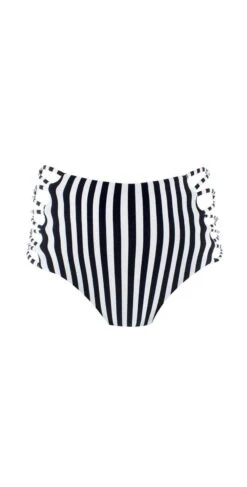 L Space Stripe Reversible Tripp High Waist Bikini Bottom -Tial Muse Shop l space 2018 LSTRB18 DST