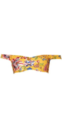 L*Space Ziggy Pacific Bloom Bikini Top In Sunshine Gold -Tial Muse Shop l space PBZGT18 SUG