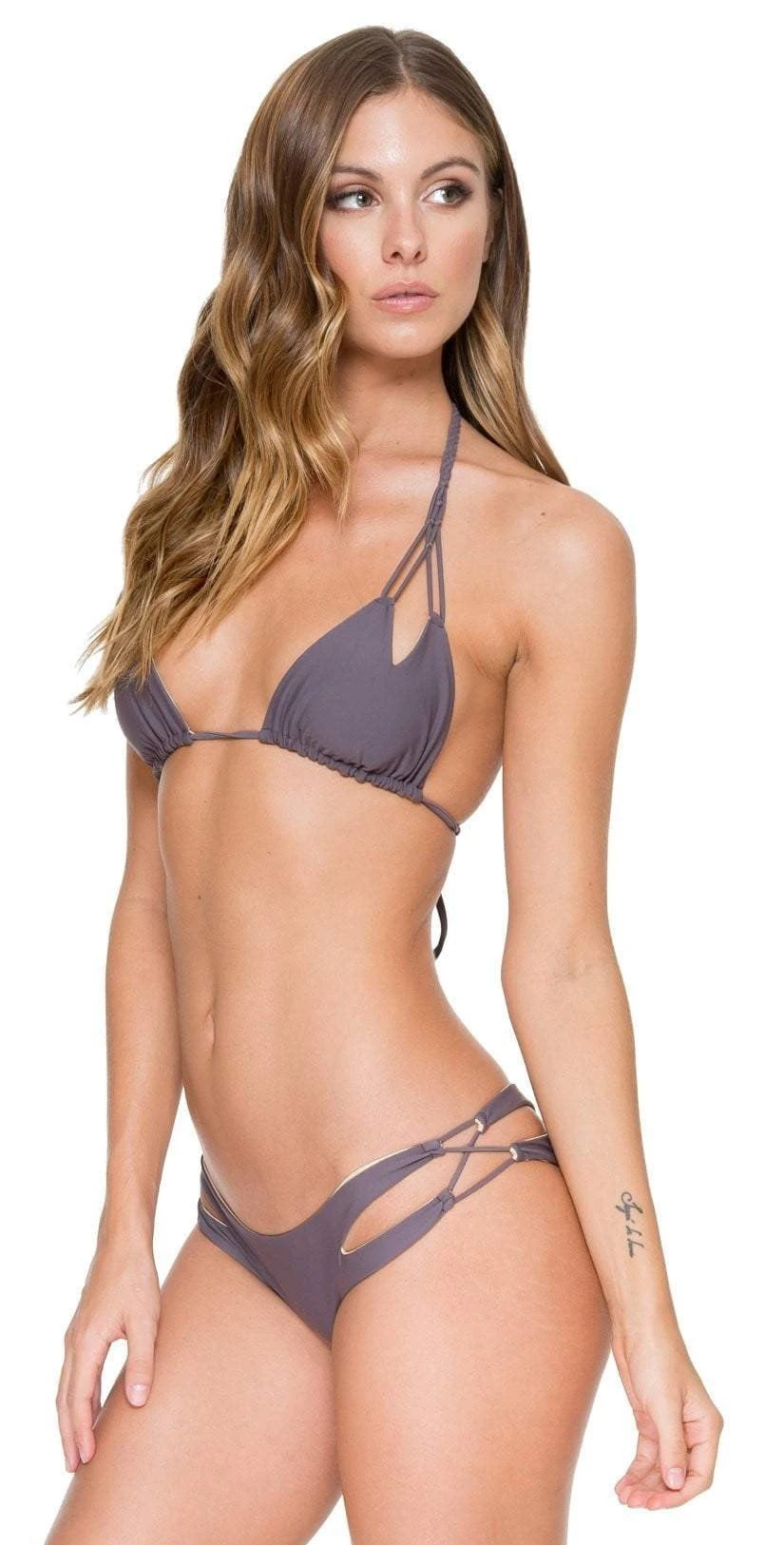 Luli Fama Cosita Buena Open Side Bottom In Piedra Gris 5 Luli Fama Cosita Buena Open Side Bottom In Piedra Gris - Image 3