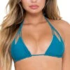 Luli Fama Cosita Buena Knotted Triangle Bikini Top In Exuma -Tial Muse Shop luli famaexumatop