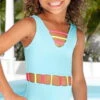 Little Peixoto Girls Jade One Piece In Mint Breeze 51706-S64 -Tial Muse Shop mint jade one piece little peixoto51706 S64 THE JADE MINT