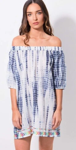 Pia Rossini Delray Bardot Beach Dress -Tial Muse Shop pia rossinidelray tunic web