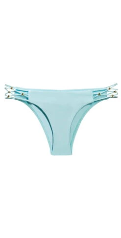 PilyQ Braided Cruz Teeny Cut Bikini Bottom In Cabana Blue -Tial Muse Shop pilyq cabR18 FLAT 02 CAB 227T