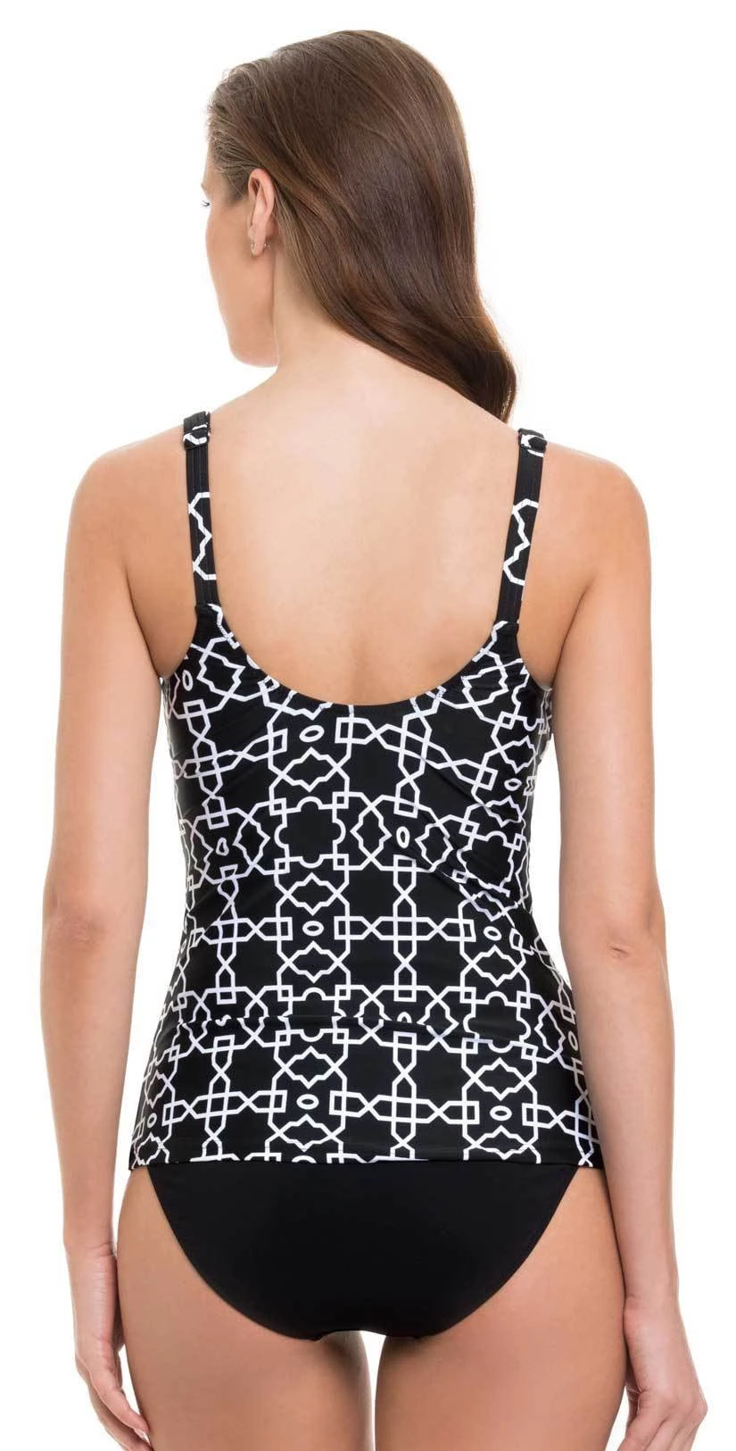 Profile By Gottex Casablanca V Neck Tankini Top E842-1D31-001 4 Profile By Gottex Casablanca V Neck Tankini Top E842-1D31-001 - Image 2