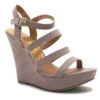 Qupid Shoes Glory Strappy Wedge Sandal In Taupe GLORY-179X TAUPE -Tial Muse Shop qupid shoes 2018 GLORY 179X TAUPE SUEDE PU 1 grande 962ec5a9 be76 4f5e b7be 0f489514c3aa