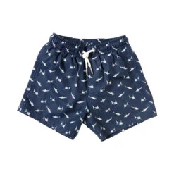 Bermies Kids Swim Trunk In Sharks -Tial Muse Shop sharkskidsflat