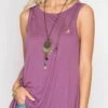 She + Sky Sleeveless Top With Braided Cutout Detail SL5262 -Tial Muse Shop she and skySL5262 Color 9 075a3d93 0c17 4e58 b6c3 3787b247cee4