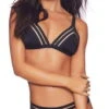 Beach Bunny Sheer Addiction Triangle Bikini Top In Black -Tial Muse Shop sheer addiction b16125t1b1 black 2 3