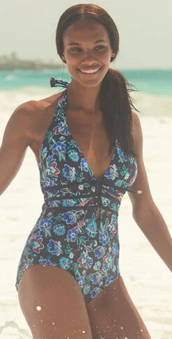 Tommy Bahama Folk V Neck One Piece TSW32810P-5862 -Tial Muse Shop tommy bahama folk lace up front one pieceH16Barbados 72 0334 e1e3597d 911b 4699 8560 48705d356c74