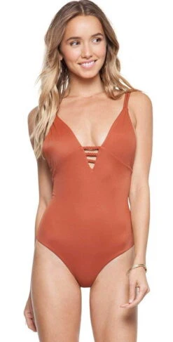 Tori Praver Mattie One Piece In Henna 1R18SOMTLM-HEN