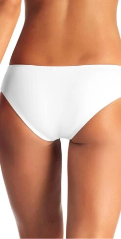 Vitamin A EcoLux Emelia Bikini Bottom In White -Tial Muse Shop vitamin a73T 717B ECW BACK Bottom Detail3