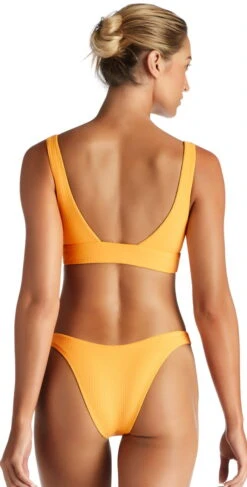 Vitamin A Sienna EcoRib Bikini Tank Top In Sunflower 809T SRB -Tial Muse Shop vitamin a809T 812B SRB BACK 018 top detail1