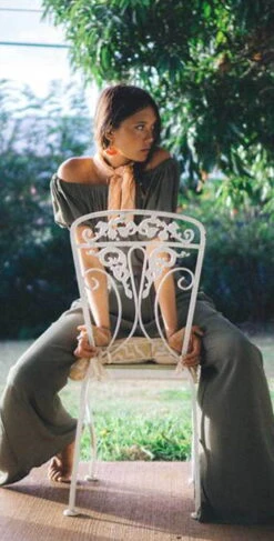 XIX Palms Aspen Pant In Hunter Green